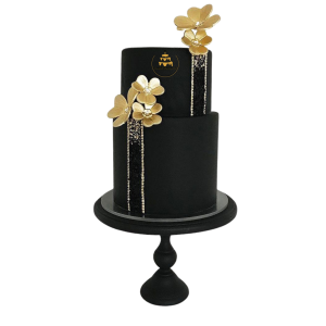 BEST GOLDEN AND BLACK THEME CAKE